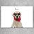 Canvas Wall Print - Pet Cut Out with Text- 24" x 36"