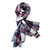 Leigh Plaid Blanket Scarf/Wrap- Embroidered