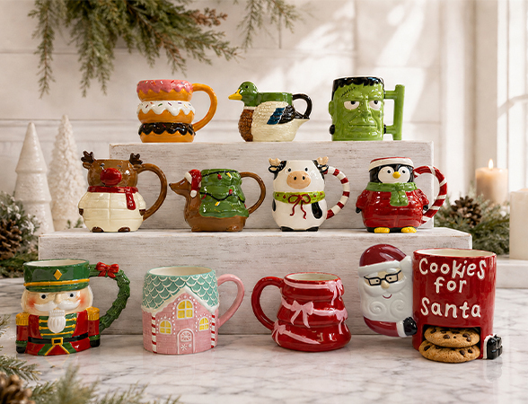 Holly Jolly Mugs