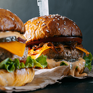 Bourbon Bacon Jam Burger - Charleston Wrap