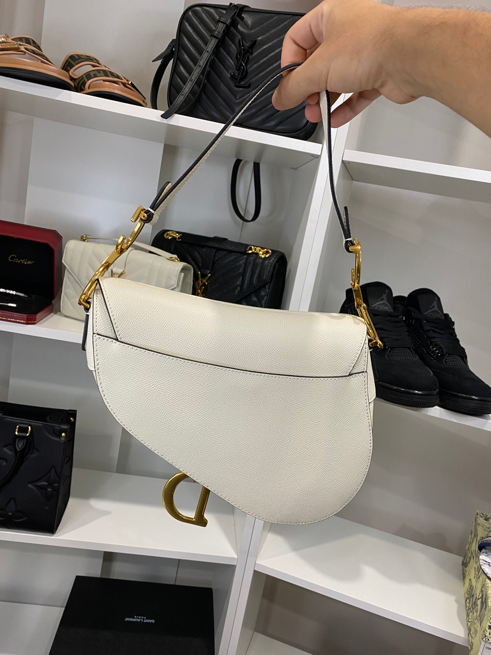 Dior Saddle Bag White LBOAUS