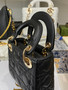 Christian Dior Micro Lady Bag Black Lambskin