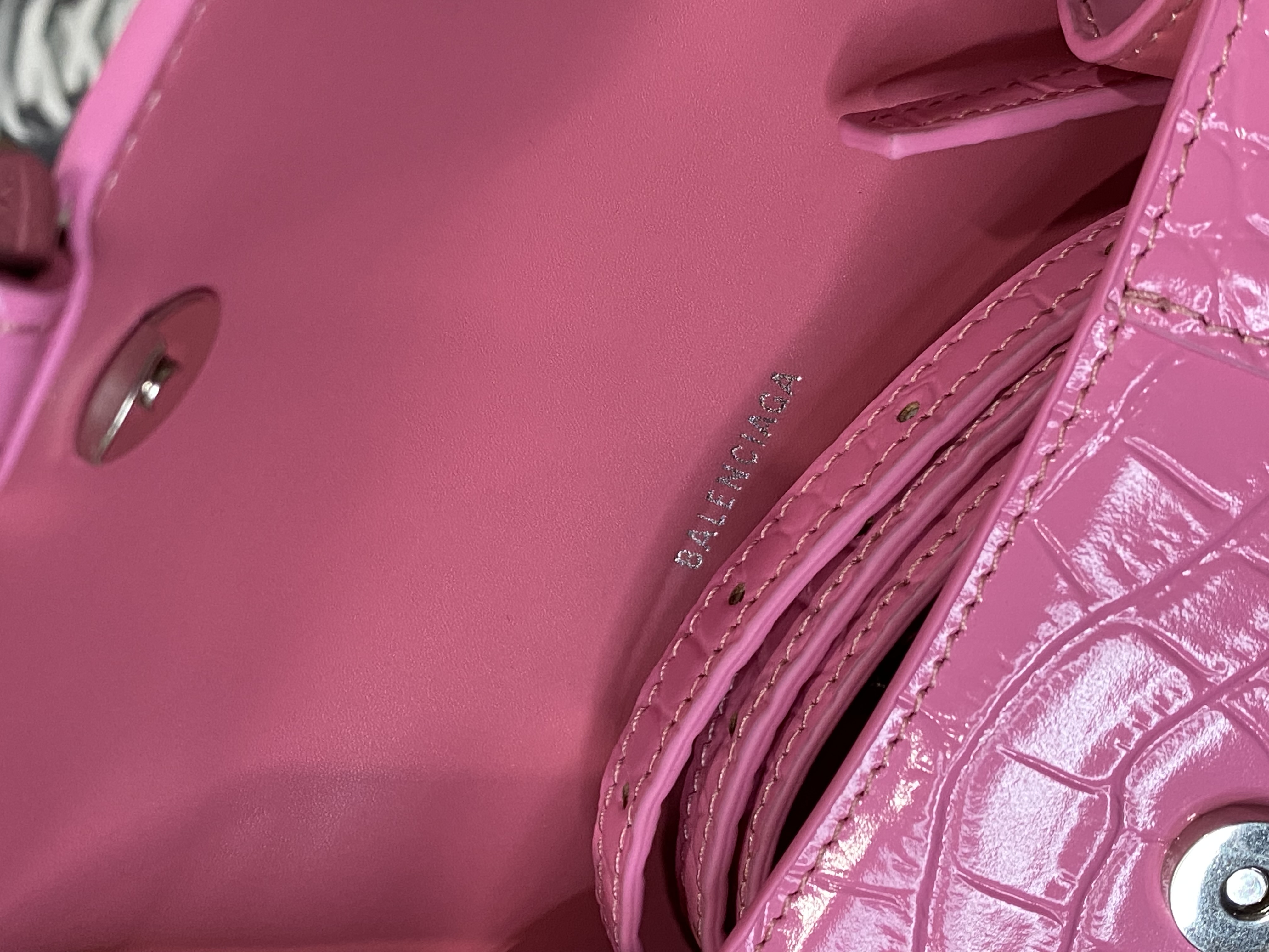 Balenciaga XS Hourglass mini tote bag pink  MODES