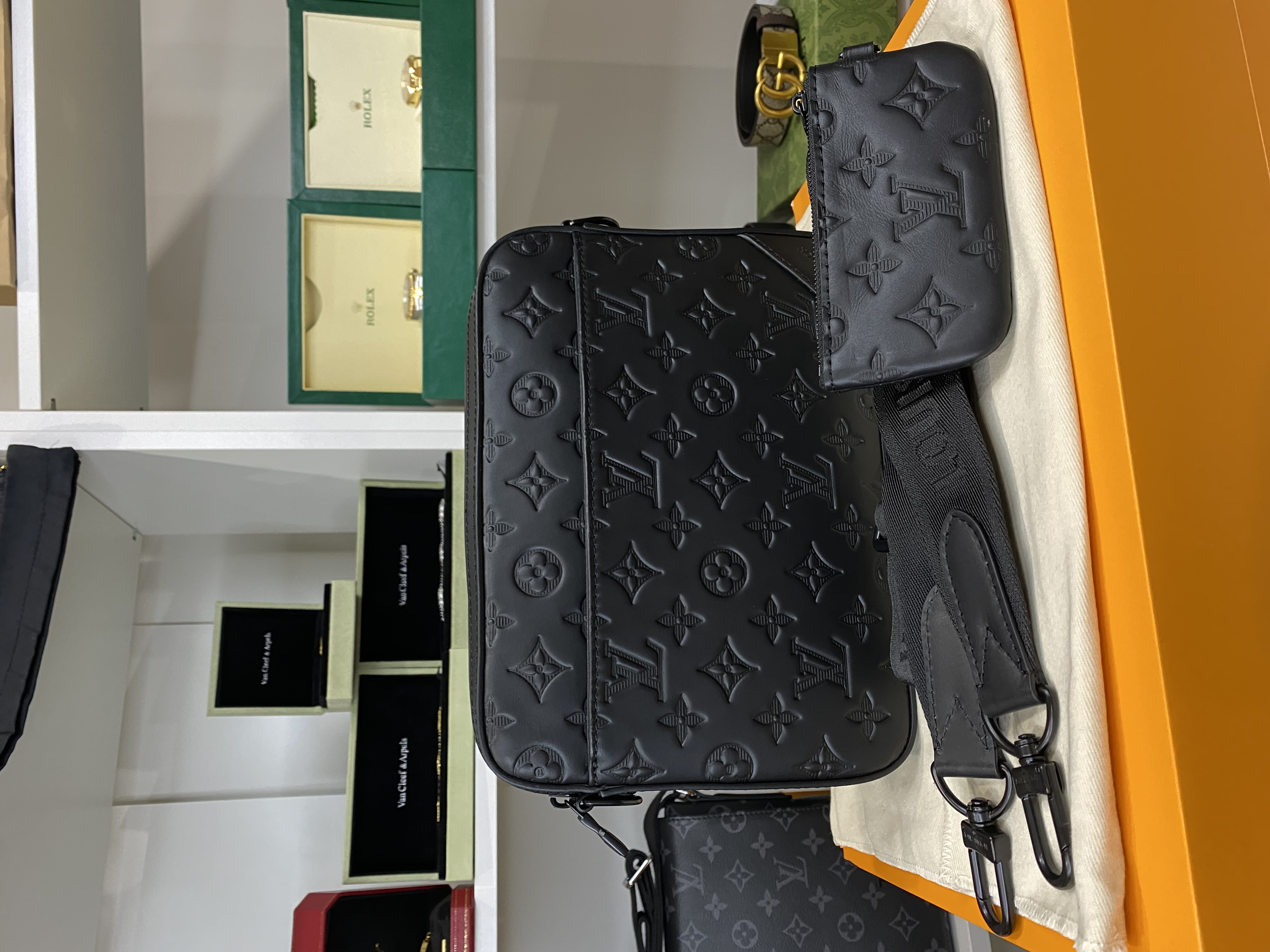 Louis Vuitton Duo Sling Bag Black