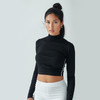 Vibrant Energy Cropped Turtleneck Top