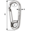 Wichard Symmetric Carbin Hook - 120mm Length - 15\/32" [2317W]