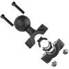 RAM Mount RAM Torque 3\/8" - 5\/8" Diameter Mini Rail Base with 1" Ball, Short Arm and X-Grip for Larger Phones [RAM-B-408-37-62-A-UN10]