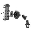 RAM Mount RAM Quick-Grip XL Phone Mount w\/Vibe-Safe  U-Bolt Base - Short [RAM-B-149Z-A-PD4-462]