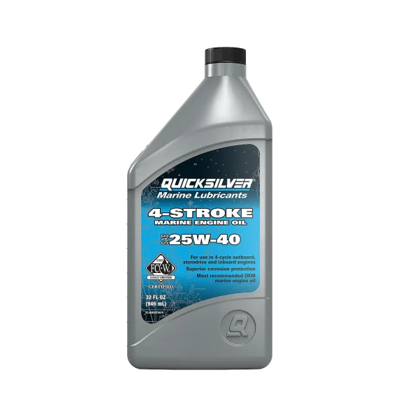 Mercury 25W-40 4-Stroke Marine Engine Oil, 1 Quart 8M0078619