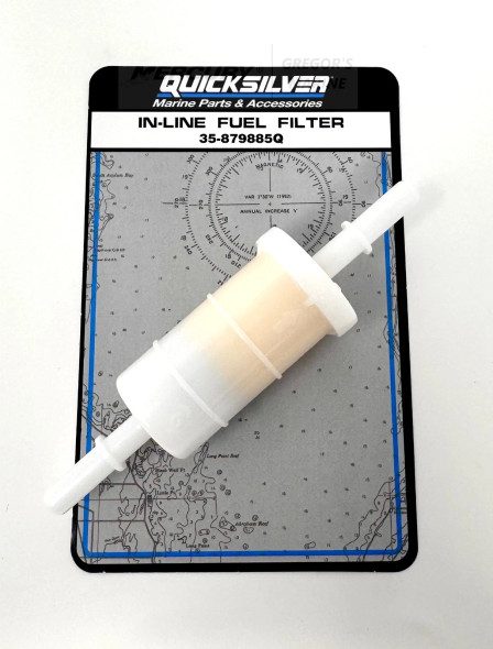 OEM Mercury/ Quicksilver Inline Fuel Filter, 879885Q