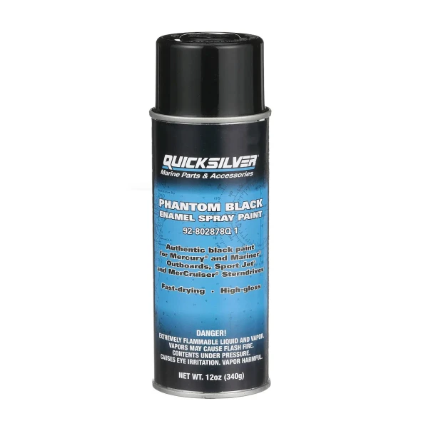 Quicksilver Phantom Black Gloss Enamel Spray Paint (12 oz) 802878Q1