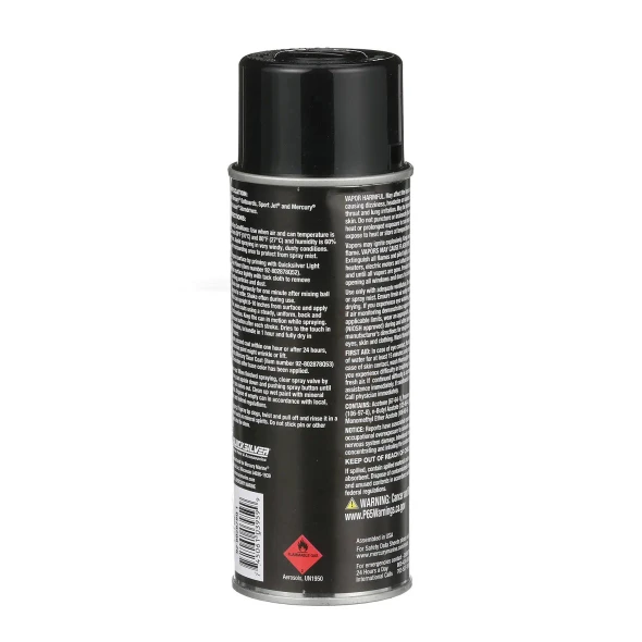 Quicksilver / Mercury Phantom Black Gloss Enamel Spray Paint (12 oz) 802878Q1