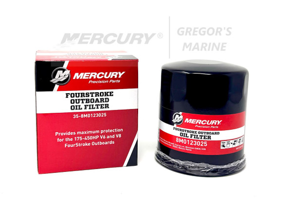 Mercury Oil Filter (V6 & V8 175-300HP FourStroke) 8M0123025