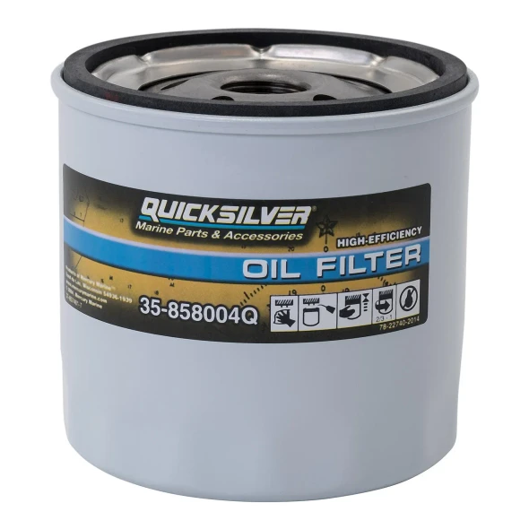 Mercury/Quicksilver Oil Filter (MerCruiser 4.5L & 6.2L) 858004Q