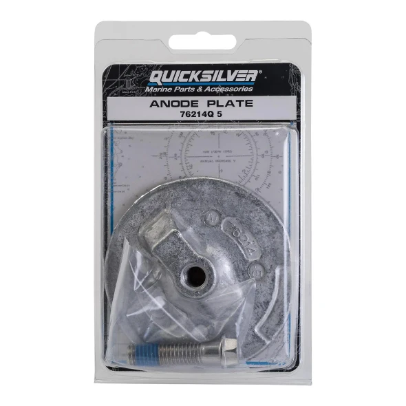 Quicksilver Aluminum Anode Kit, Anti-Ventilation Plate Trim Tab 76214Q5