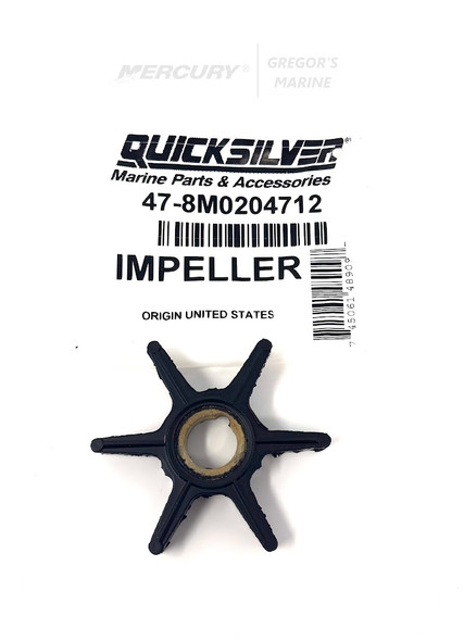 Mercury Water Pump Impeller, 15HP-25HP Outboards 8M0204712