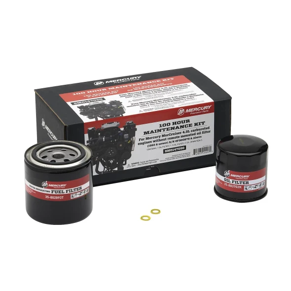 Mercury MerCruiser OEM 4.3L V6 Sterndrive 100-Hour Maintenance Kit 8M0147050