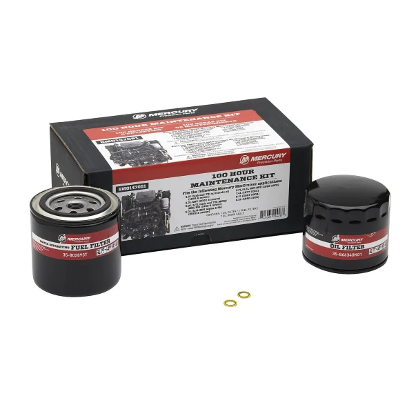 Mercury MerCruiser OEM V6 & V8 Sterndrive and Inboard 100-Hour Maintenance Kit 8M0147051