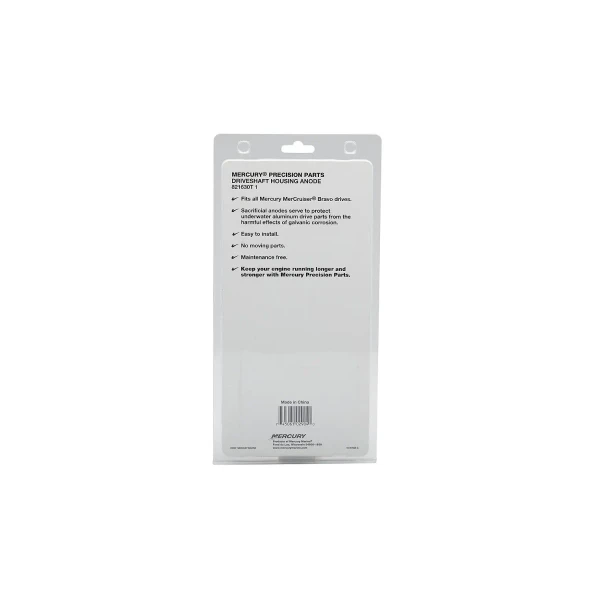 Mercury Aluminum Anode Kit, Bravo I, II, III, X, XR & XZ 821630T1