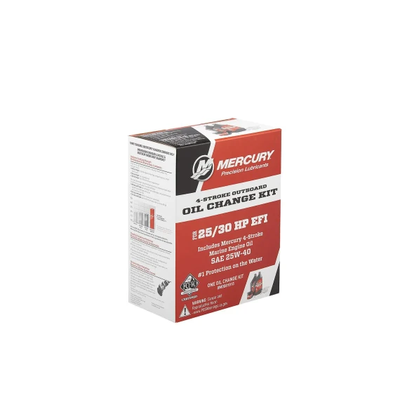 Mercury 25W-40 Outboard Oil Change Kit (25HP-30HP EFI FourStroke) 8M0081915