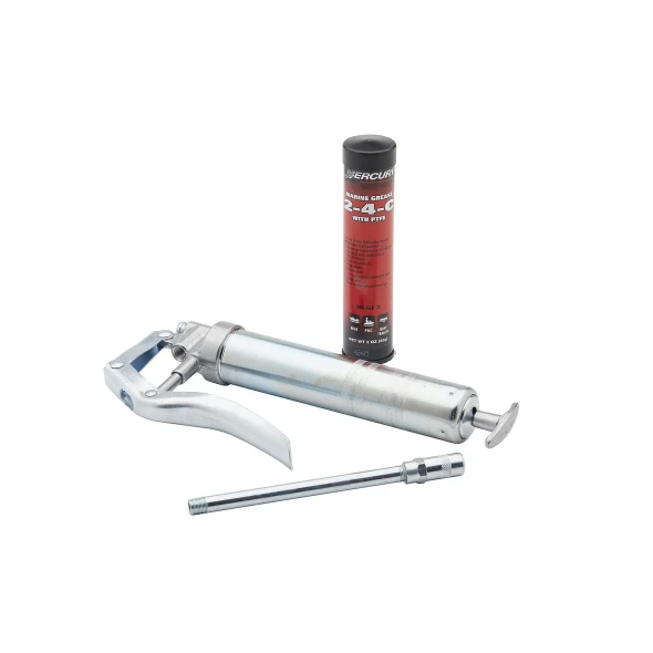 Mercury 2-4-C Marine Grease with PTFE & Grease Gun (3 oz) 74057K5