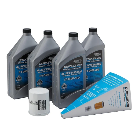 Quicksilver Yamaha F75-F115 Outboard Oil Change Kit, 4 Liters 8M0162422