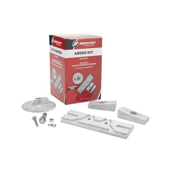 Mercury Aluminum Anode Kit, 75HP-150HP FourStroke 8M0107549