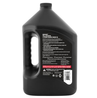 Mercury 10W-30 Full Synthetic 4-Stroke Marine Engine Oil - 1 Gallon 8M0173224