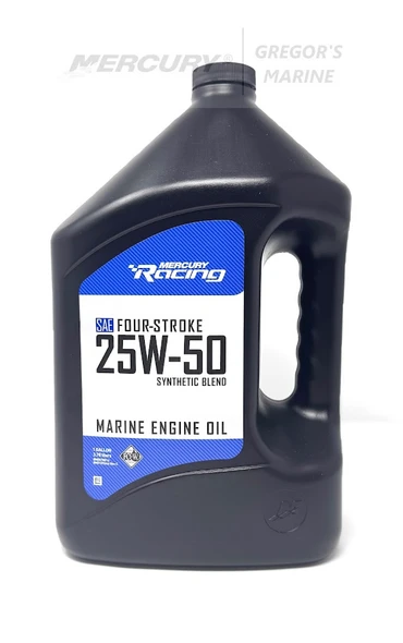 Mercury Racing 25W-50 Synthetic Blend 4-Stroke Engine Oil - 1 Gallon 8M0078014