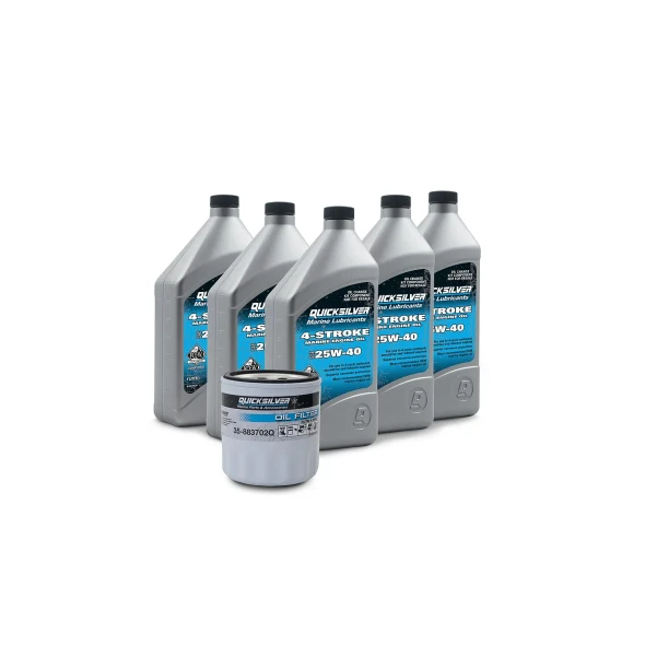 Mercury MerCruiser V6 25W-40 Oil Change Kit 8M0182225