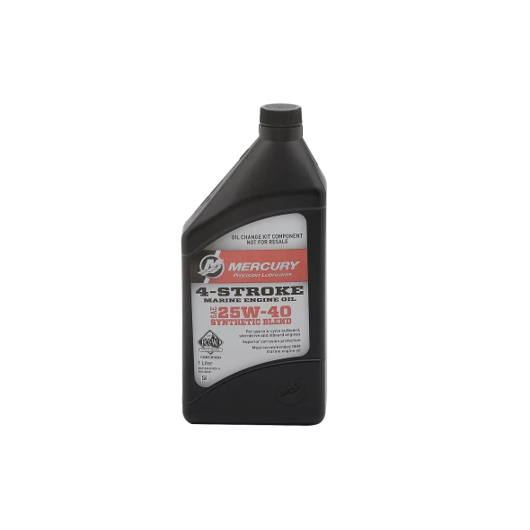 Mercury 25W-40 Outboard Oil Change Kit (L4 150HP-200HP Verado) 8M0188358