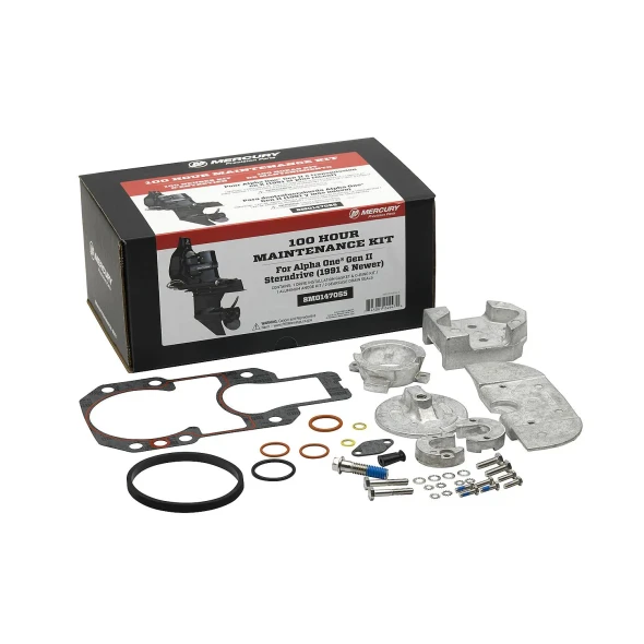 Mercury MerCruiser OEM Alpha One Gen II Sterndrive 100-Hour Maintenance Kit 8M0147055