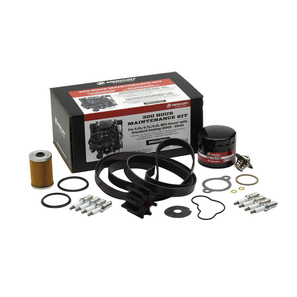 Mercury MerCruiser OEM 5.0L, 5.7L & 6.2L MPI Bravo 300-Hour Maintenance Kit 8M0147069