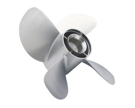 Mercury Bravo Three Front Propeller 19" Pitch LH (4-Blade Stainless Steel) 8M8022340