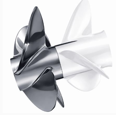Mercury Bravo Three Front Propeller 15.5" x 24" LH (4-Blade Stainless Steel) 8M8022420