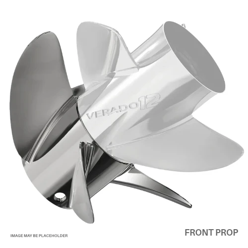 Mercury Verado V12 37 Pitch LH Front 4-Blade Stainless Steel Propeller 8M0166995