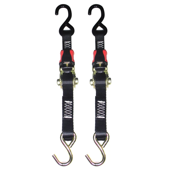 Rod Saver Rubber Ratchet Tie-Down - 1" x 4 - Pair [RTD4]