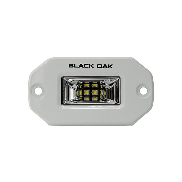 Black Oak 2" Marine Flush Mount Spreader Light - White Housing - Pro Series 3.0 [2FSL-SRPOD10CR]