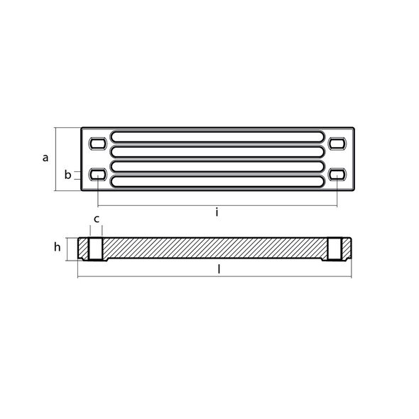 Tecnoseal Zinc Yamaha Bar Anode f\/Engine Bracket [01112-1]