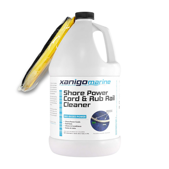 Xanigo Marine Shore Power Cord  Rub Rail Cleaner w\/Glove - 1 Gallon [XMSPC1G]