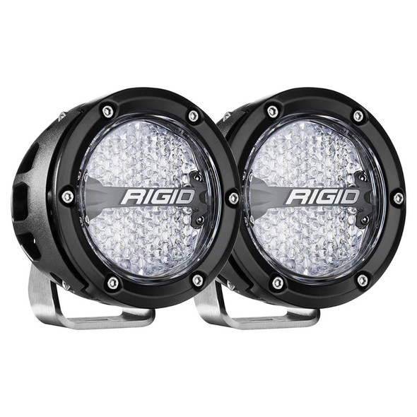 RIGID Industries 360-Series RGBW 4" Offroad Lamp Diffused Beam w\/RGBW Backlight Pods - Set of 2 [36400]