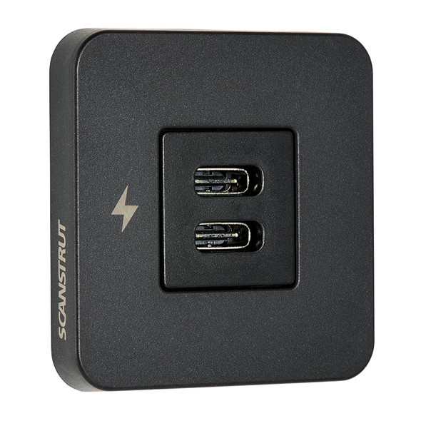 Scanstrut TILE USB-C Interior Charging Socket - 12\/24V - Black Bezel [SC-TILE-20]