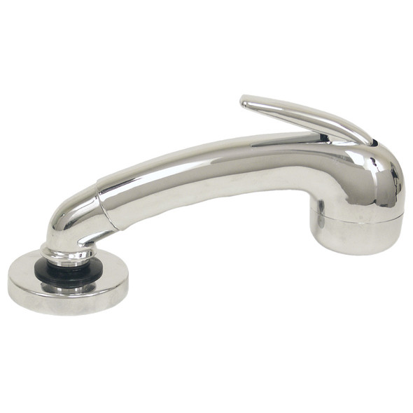 Scandvik Chrome Euro Sprayer w\/6' Black Nylon Hose [14041]