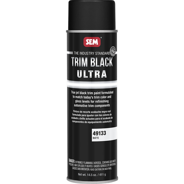 SEM Trim Black Ultra - 20oz Aerosol Can - Matte Finish [49133]