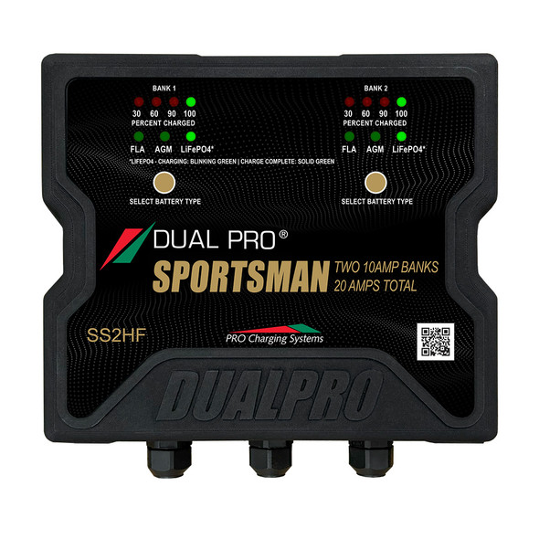 Dual Pro Sportsman Series HF Battery Charter - 20 Amp - 2 Bank [SS2HF]