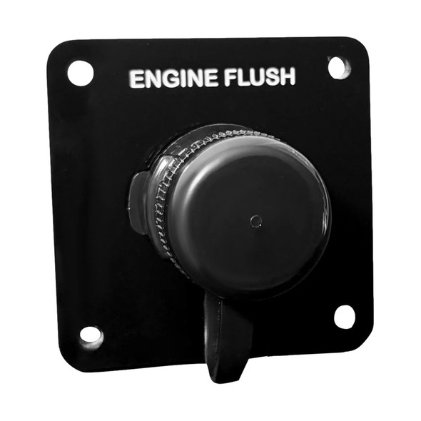 Flushmaster Vertical Single Outlet Flush Port Reroute - Black Acrylic - 1\/2" Barb [SM-QCR1BV12]