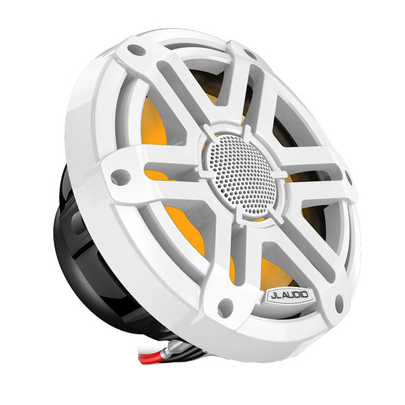 JL Audio M200 Marine Speakers 7.7" w\/LED  White Sport Grille [010-04757-00]