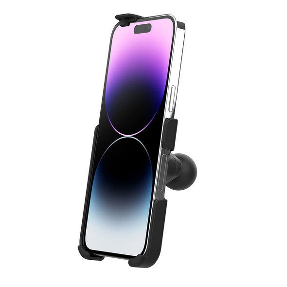 RAM Mount RAM Form-Fit Holder f\/iPhone 13 Pro Max, 14 Plus  Pro Max w\/Ball [RAM-HOL-AP39BU]