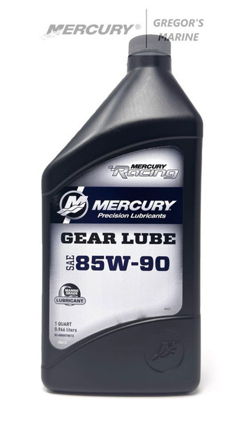 Mercury SAE 85W-90 Gear Lube Racing, 1 Quart 8M0078015
