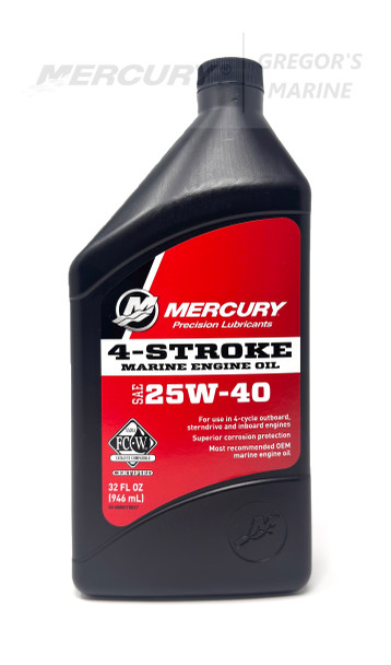 4-Stroke Engine Oil,  25W-40 1 Qt 8M0078627